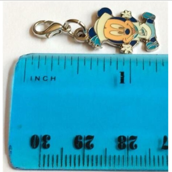 Vintage Disney Baby Mickey Mouse Clip On Charm Zipper Pull Purse Bag Cruise Ship - Picture 7 of 8